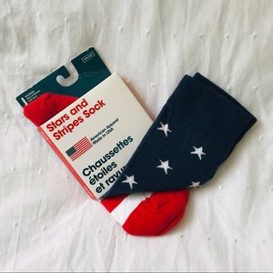 🇺🇸 NWT American Apparel USA flag socks